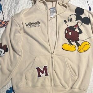 Disney  ivory Mickey Mouse Hoodie